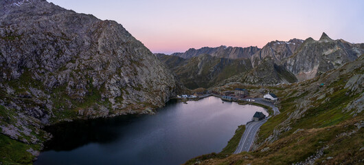 Am großen sankt Bernhard in der Schweiz