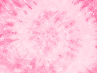 Pink tie dye pattern. Spiral tie-dye texture background.