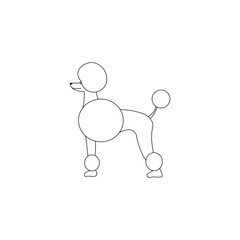 Dog black sign icon. Vector illustration eps 10