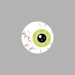Realistic human eye icon halloween. Vector illustration of eps 10