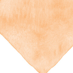 Watercolor on paper. Orange background. Design for cover, flyer, booklet. Place for your text.