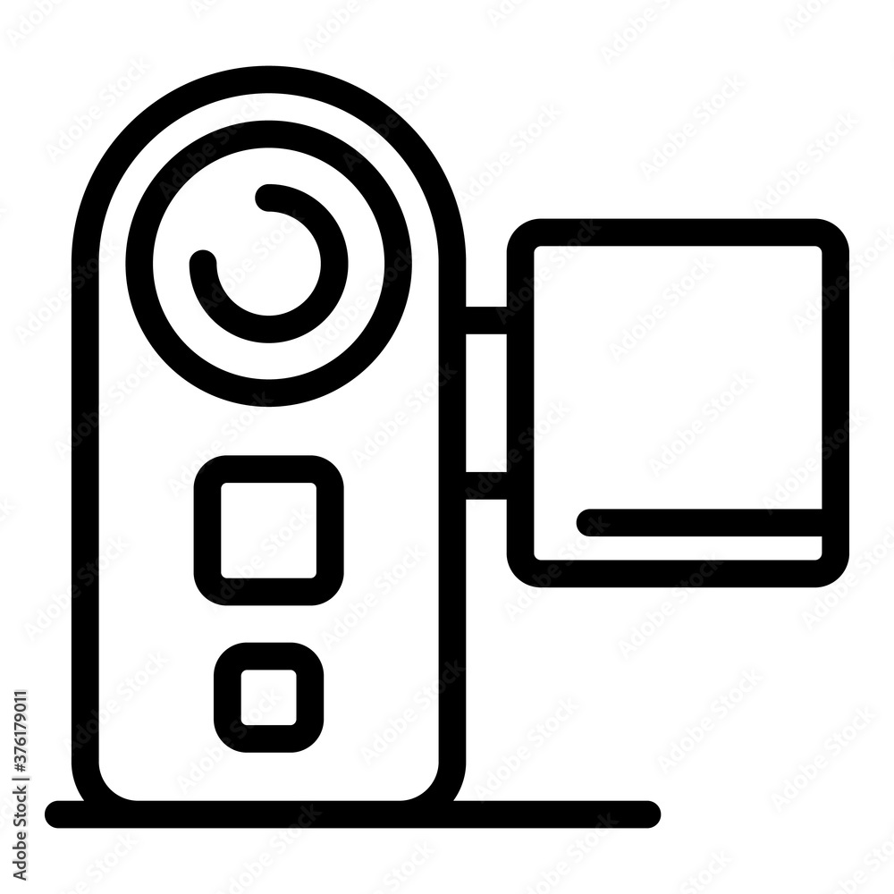 Poster digital camcorder icon. outline digital camcorder vector icon for web design isolated on white backg