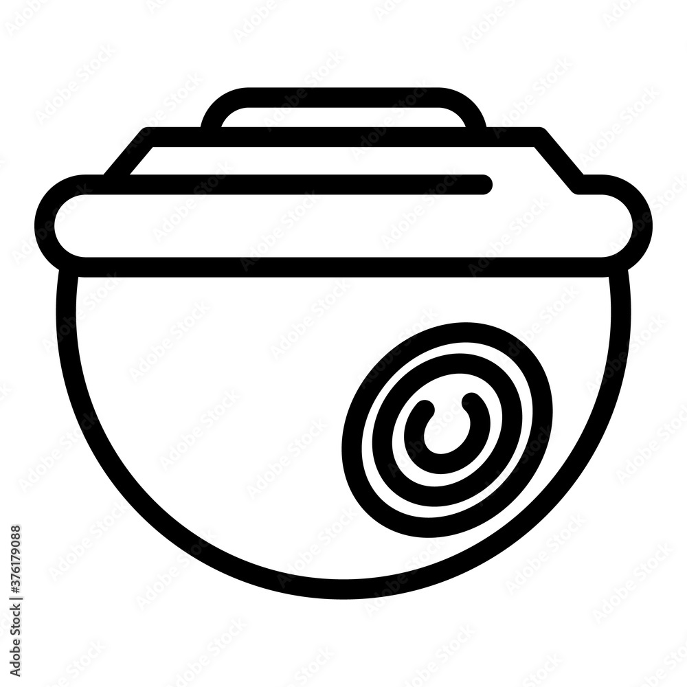 Poster round camcorder icon. outline round camcorder vector icon for web design isolated on white backgroun