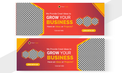 Business Facebook cover multi-purpose vector design newest Facebook cover