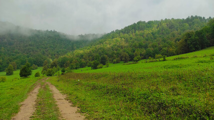 morning in the mountains