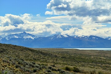 mountains and clouds