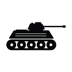 Fototapeta premium Military Tank Icon. Clip Art pictogram depicting a war tank icon. EPS Vector