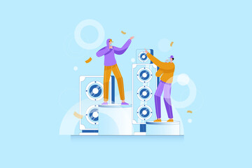 Rapper Action - Vector Illustration