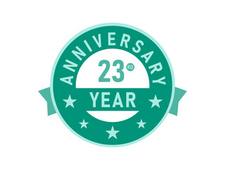 Obraz premium 23 years anniversary Modern Badges 