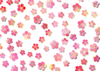 桜吹雪　桜　春　花見　春風　迎春　背景