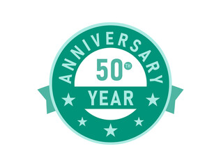 50 years anniversary Modern Badges 
