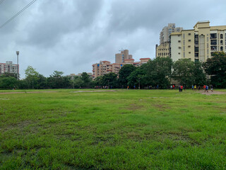 Cricket Match Green Ground at Kandivali Mumbai