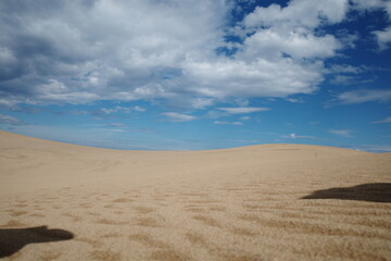 Fototapeta na wymiar 日本のとても美しい鳥取砂丘