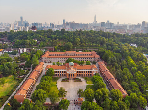Wuhan Yuemachang Honglou Park aerial scenery