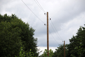 high voltage cable lines