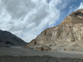 clouds over the mountains