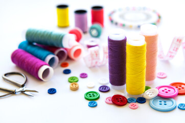 Color threads and sewing accessories