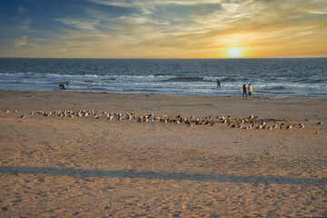 Sunset on a summer day at Pismo Beach California
