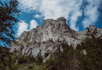 Beautiful landscape of a carpathian mountains in Poland. 