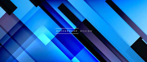 Dynamic lines on fluid color gradient. Trendy geometric abstract background for your text, logo or graphics