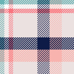 Plaid or tartan vector is background or texture in many color of graphic design