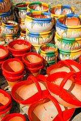 Flowerpots for sale.