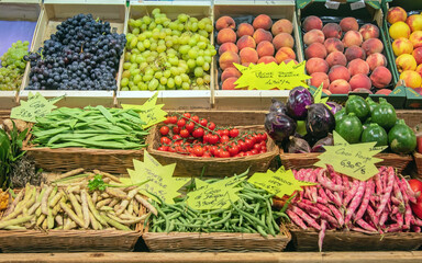 Fruits et légumes frais.