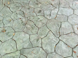 Fototapeta premium Old green sidewalk floor texture 