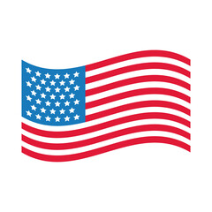 usa elections flag flat style icon