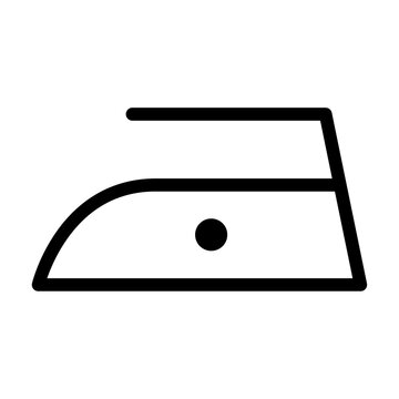 Iron flat icon isolated on white background. Low temperature level symbol. Machine vector illustration