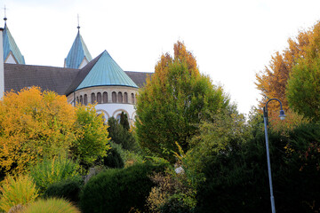 Kloster, St. Bonifatius Kloster, Klosterpark, Huenfeld, Hessen, Deutschland, Europa