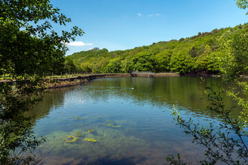 Meltham Mills Reservoir, Meltham near Holmfirth in West Yorkshire, England.
