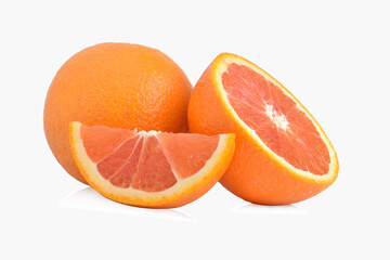 Orange fruit isolated on white background