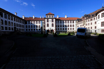 Naklejka premium Schloss Elisabethenburg in Meiningen. Meiningen, Thueringen, Deutschland, Europa