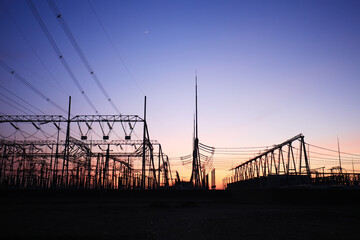 Fototapeta na wymiar The power supply facilities
