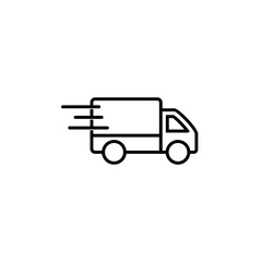 Fototapeta premium Delivery truck icon, truck icon, truck sign and symbol vector Design