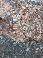 Stone granite different color. Macro shooting