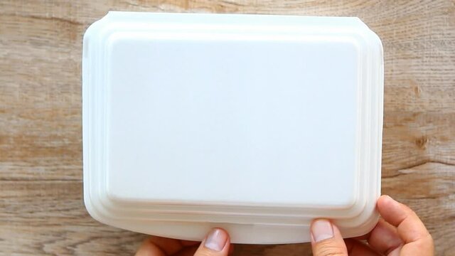 Rice Seasoned with Shrimp Paste Recipe in foam food box