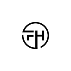 this is a creative and unique FH logo.