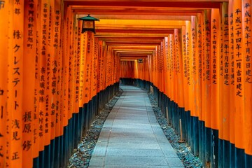 Fushimi Inari Shrine in Kyoto, Japan.