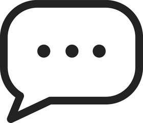 Chatting or messaging bubbles with dots flat icon apps and websites