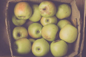 Box of Apples - taken from above