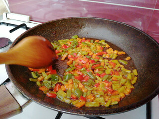 delicious vegetable dish on the plate
