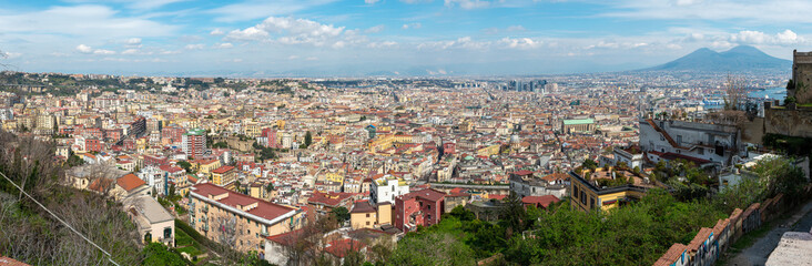 Fototapeta na wymiar Naples panoramic view