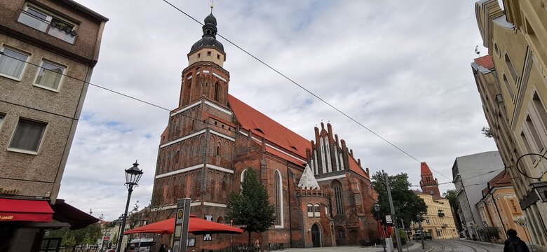 Oberkirche Sankt Nikolai in der Stadt Cottbus im Bundesland Brandenburg in Deutschland