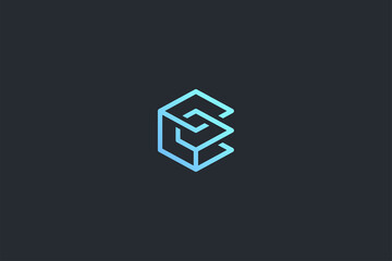 Technology Letter E Logo Template