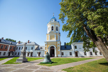 Fototapeta na wymiar Konevsky Monastery on the island Konevets, Ladoga Lake, Russia