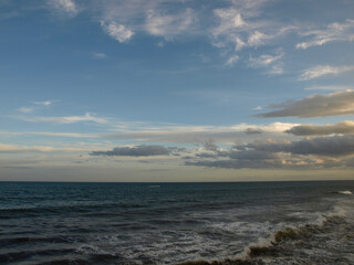 View of the Pacific Ocean in Hokkaido, Japan.