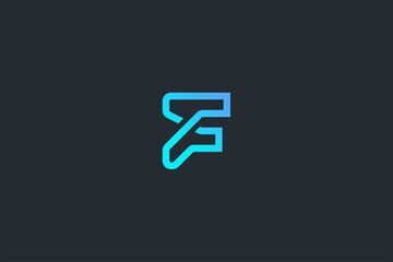 Technology Letter F Logo Template