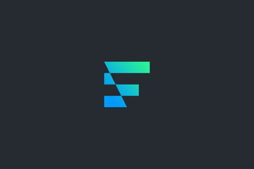 Technology Letter F Logo Template
